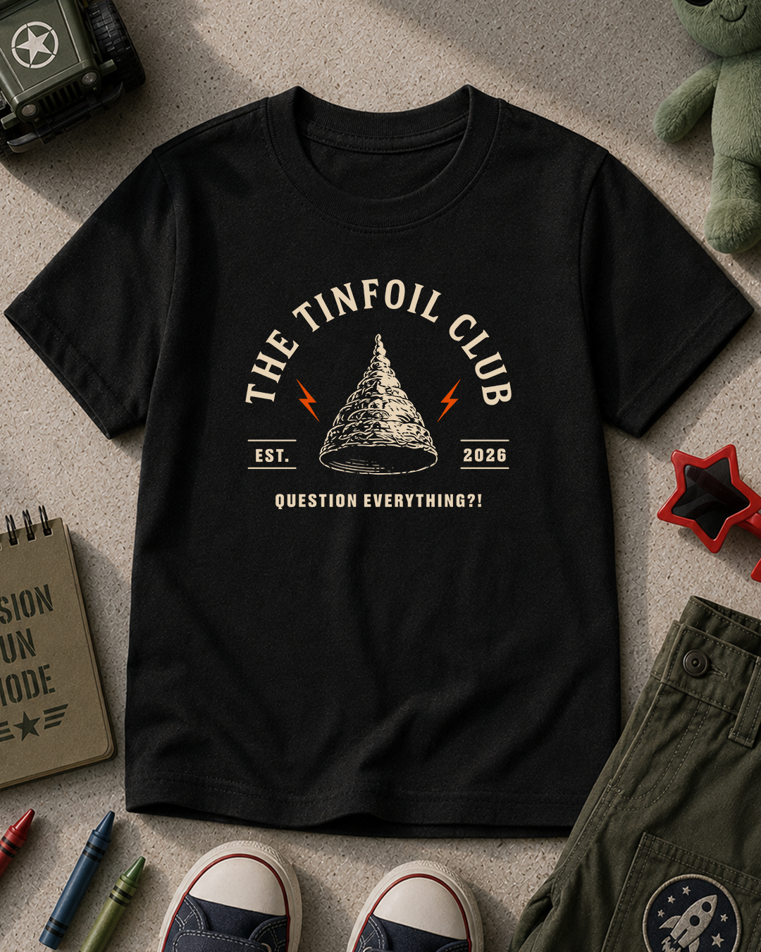 The Tinfoil Club - Kids T-shirt Printify