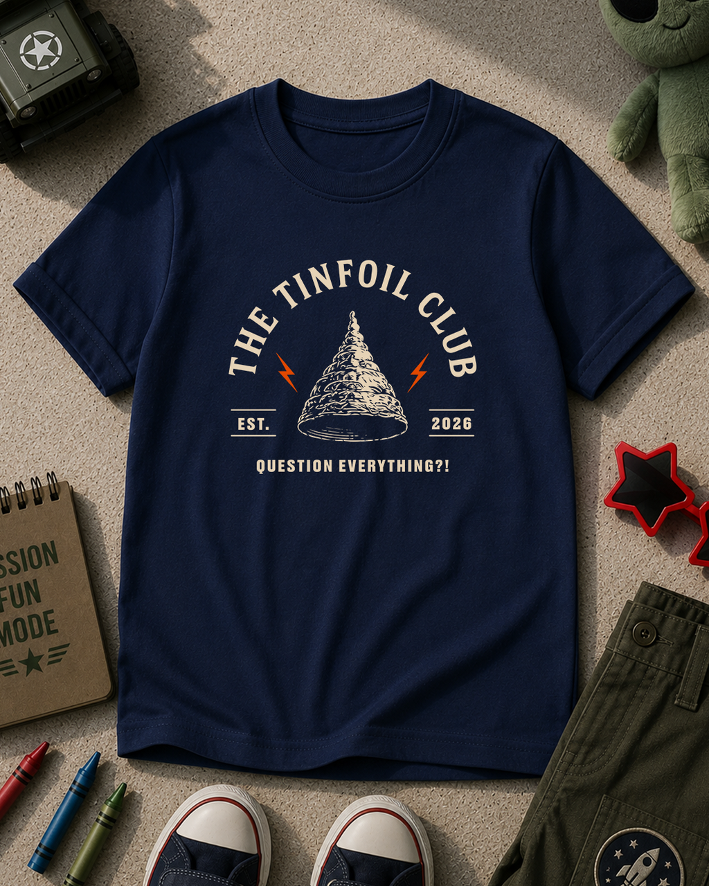 The Tinfoil Club - Kids T-shirt Printify