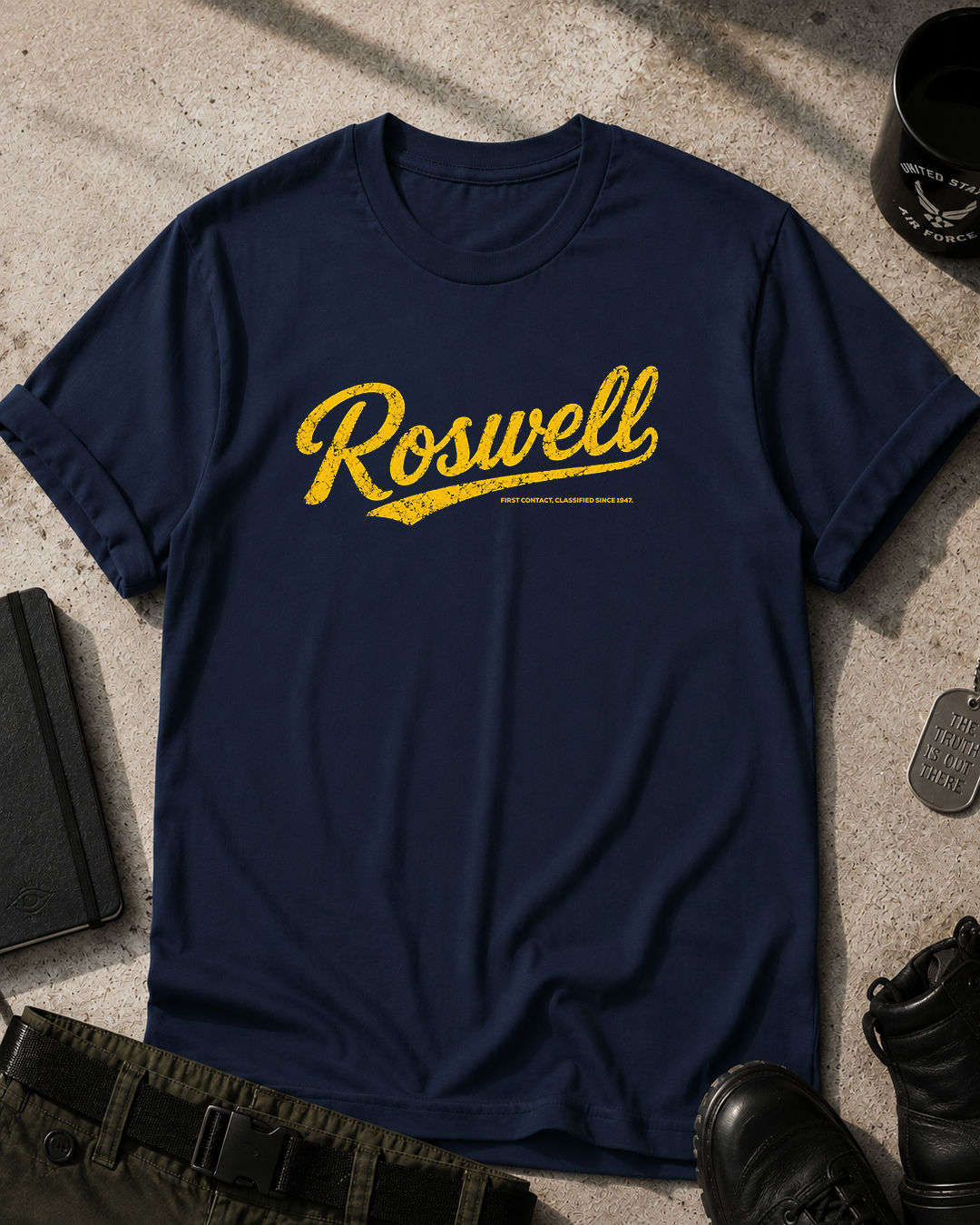 Roswell First Contact Vintage T-Shirt Printify