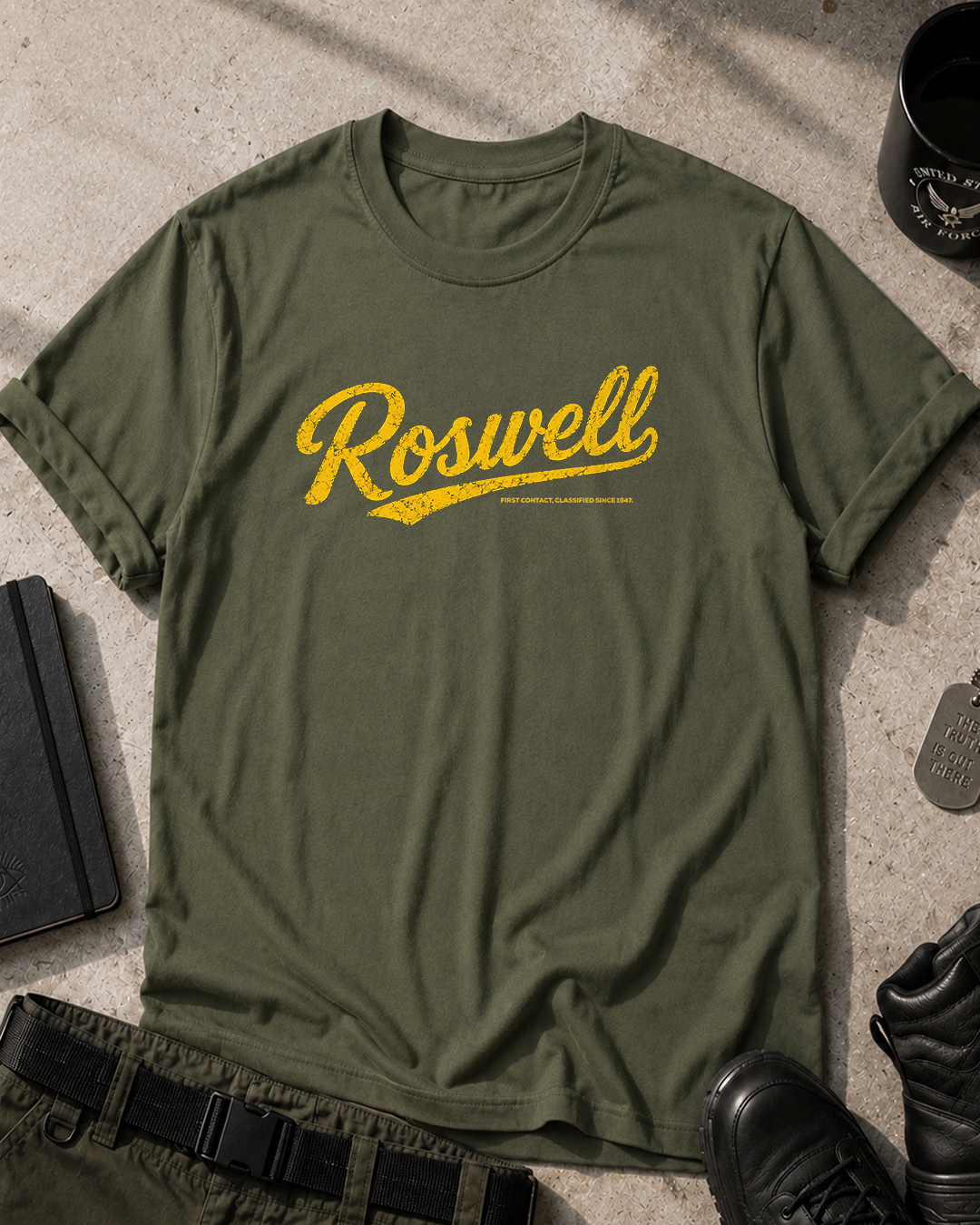 Roswell First Contact Vintage T-Shirt Printify