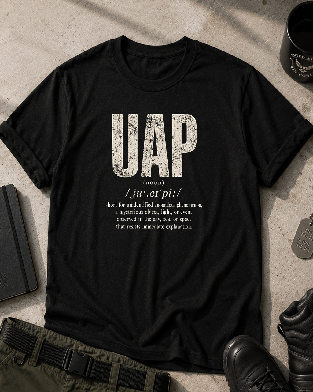 UAP Definition. Funny UFO/Alien T-Shirt Printify