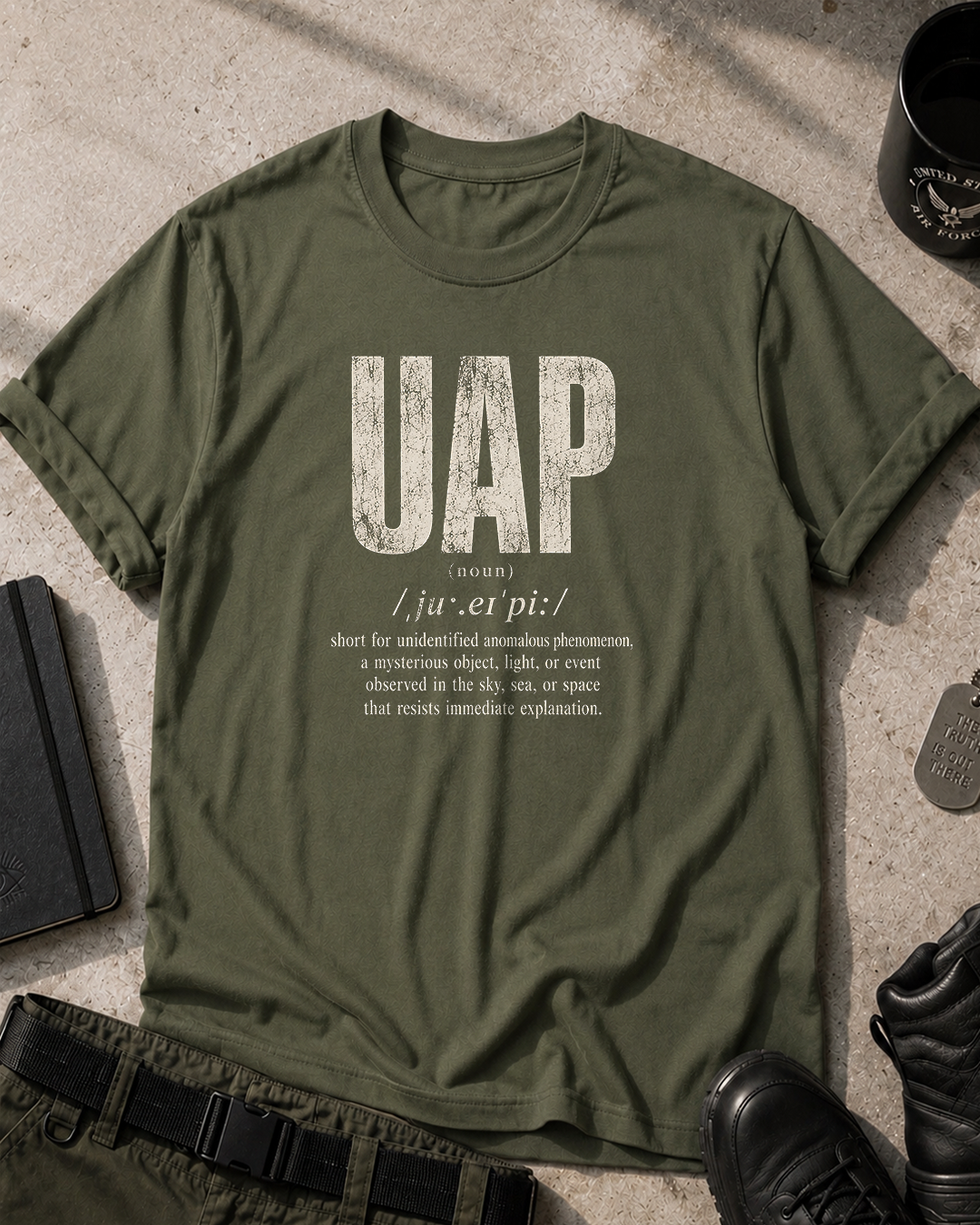 UAP Definition. Funny UFO/Alien T-Shirt Printify