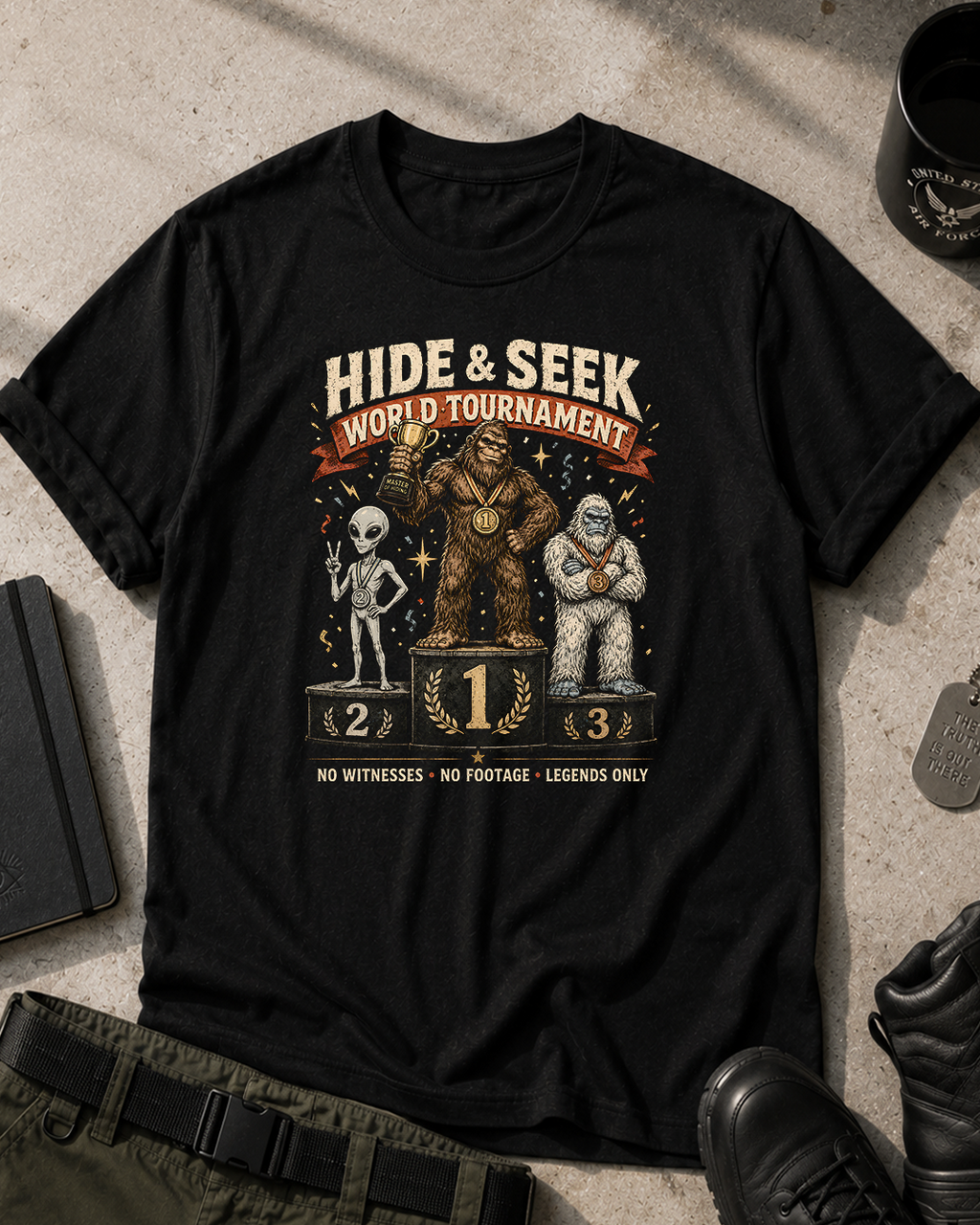 Hide & Seek World Tournament T-Shirt Printify