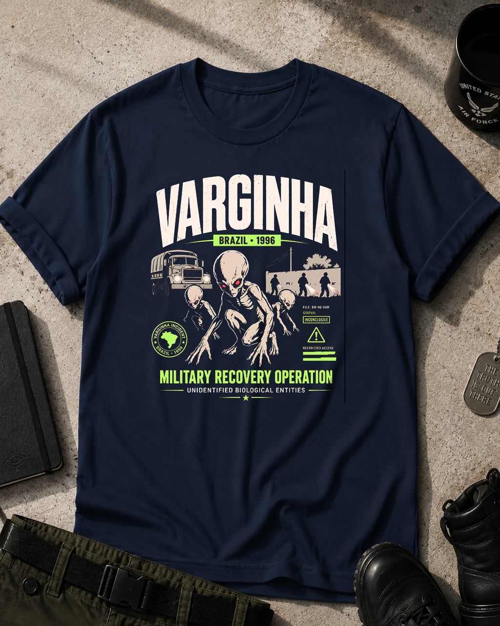 Varginha Brazil 1996 Alien T-Shirt Printify
