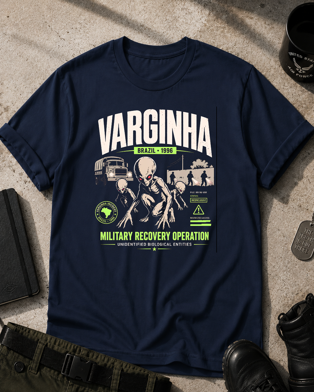 Varginha Brazil 1996 Alien T-Shirt Printify