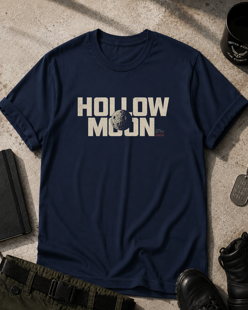 Hollow Moon Classified T-Shirt Printify