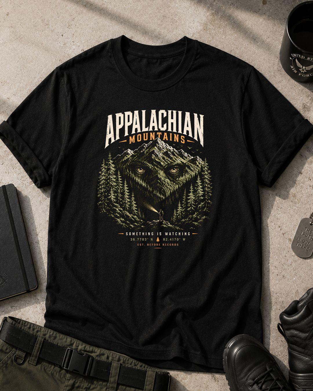 Appalachian Mountains Graphic T-Shirt Printify