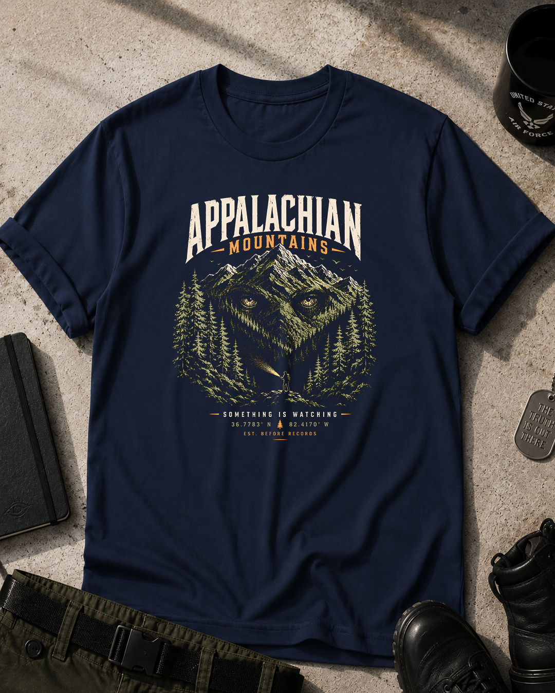 Appalachian Mountains Graphic T-Shirt Printify