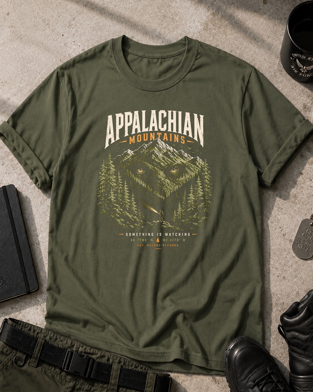 Appalachian Mountains Graphic T-Shirt Printify
