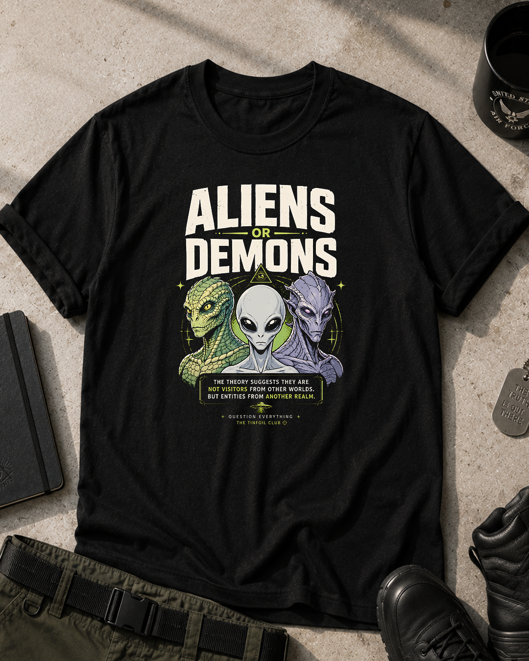 Aliens or Demons T-Shirt Printify