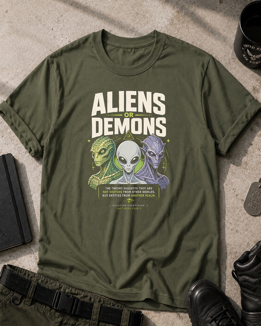 Aliens or Demons T-Shirt Printify