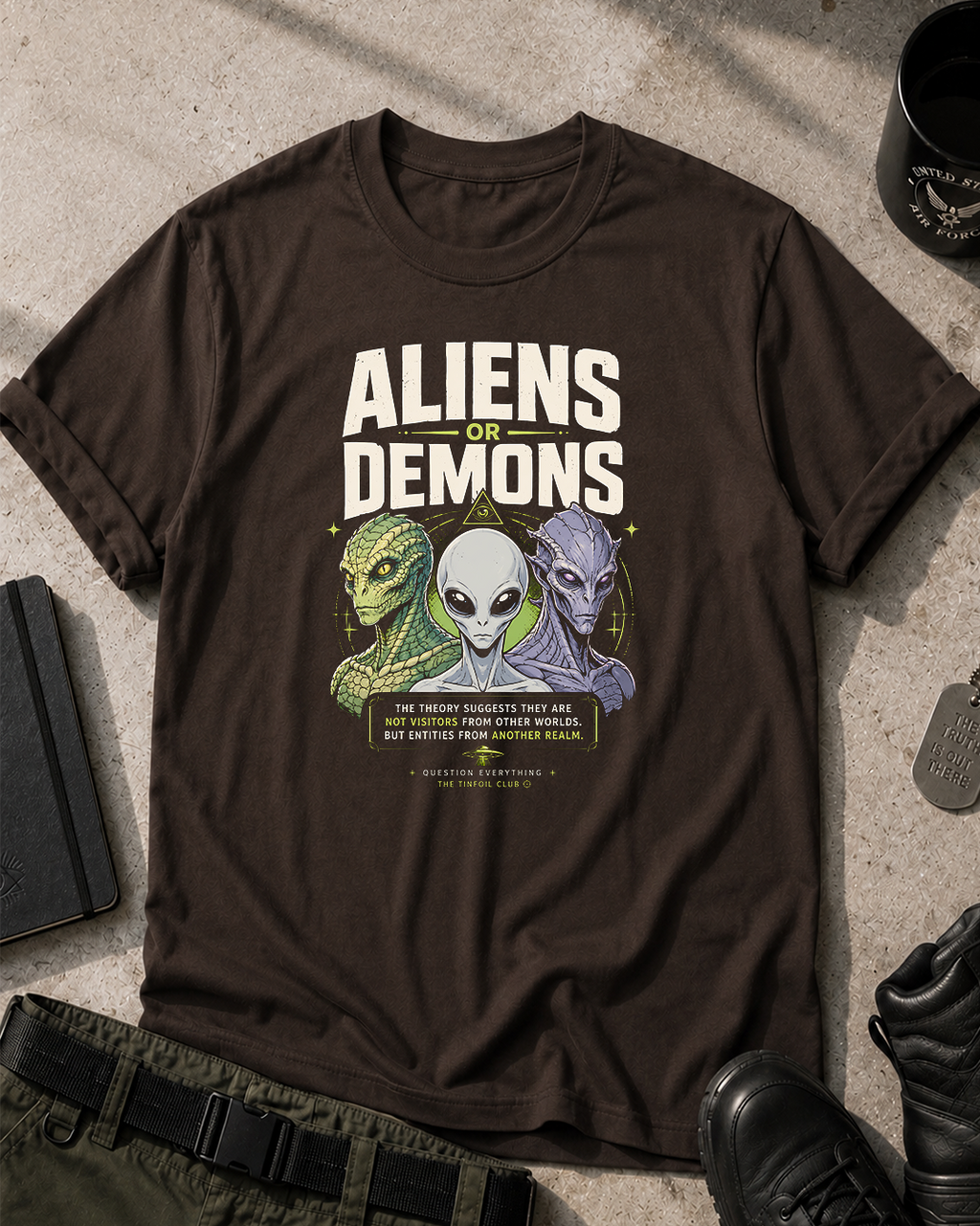 Aliens or Demons T-Shirt Printify