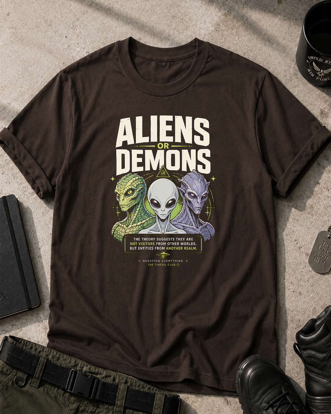 Aliens or Demons T-Shirt Printify
