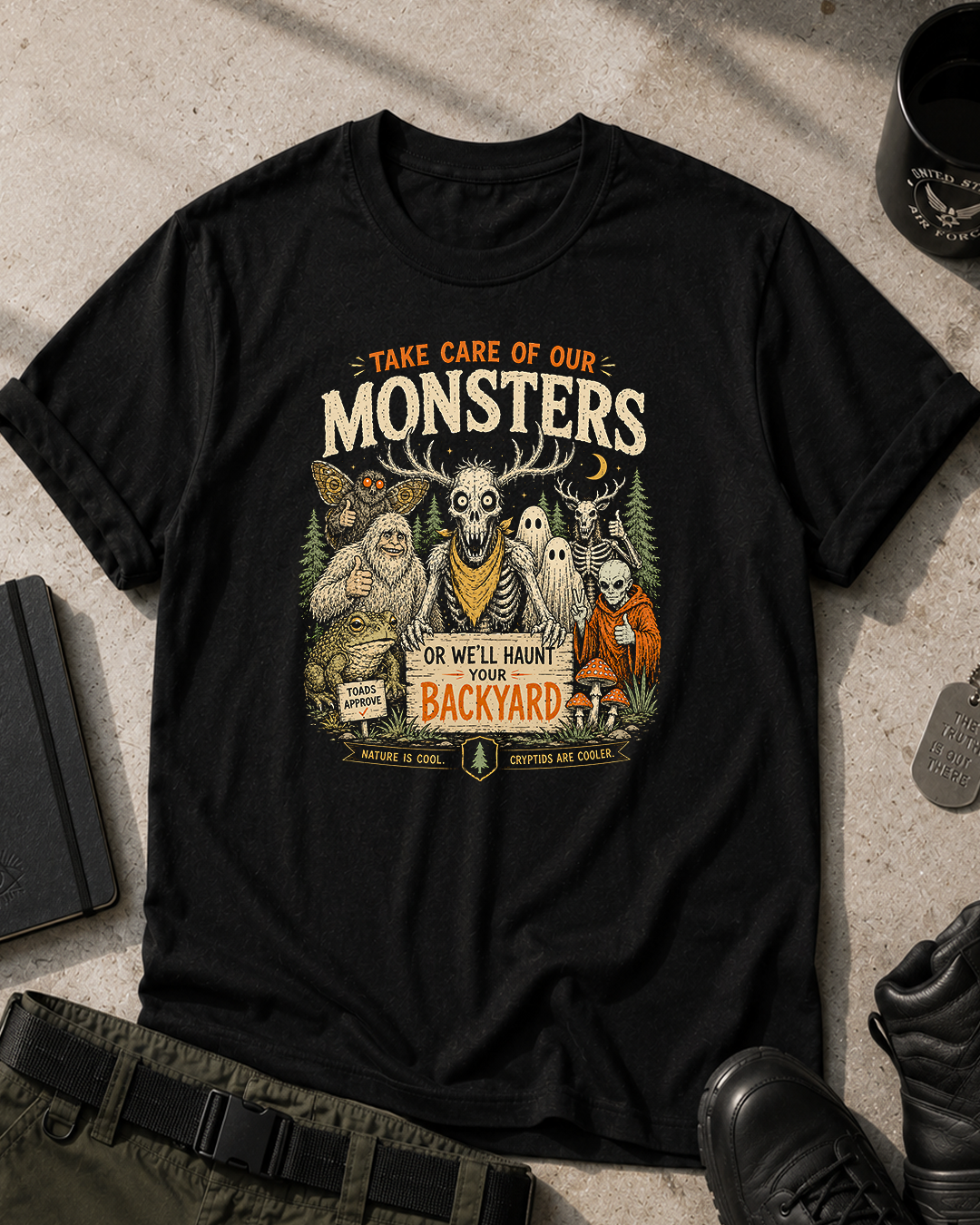 Take Care Of Our Monsters T-Shirt Printify
