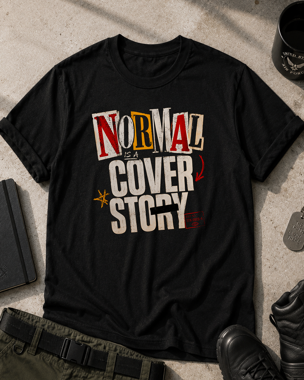 Normal Is a Cover Story T-Shirt Printify