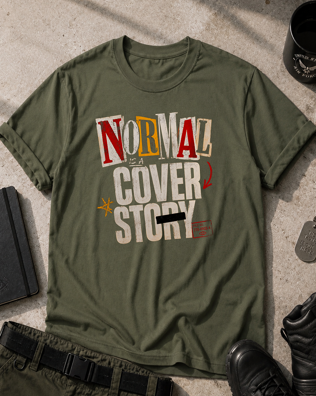 Normal Is a Cover Story T-Shirt Printify