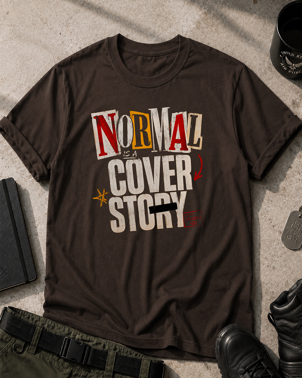Normal Is a Cover Story T-Shirt Printify