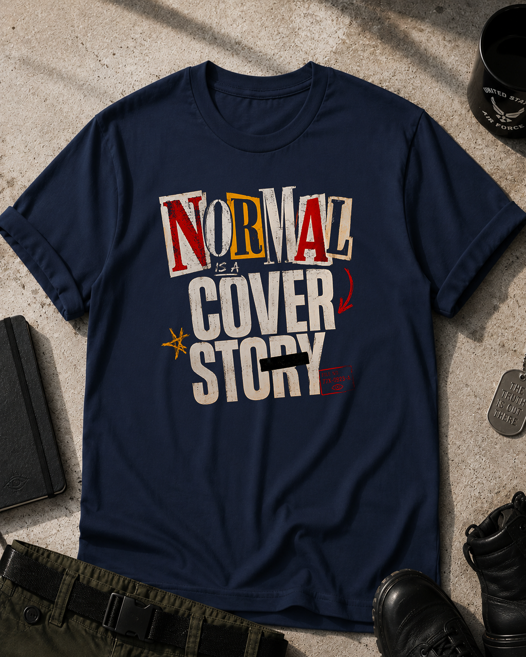 Normal Is a Cover Story T-Shirt Printify