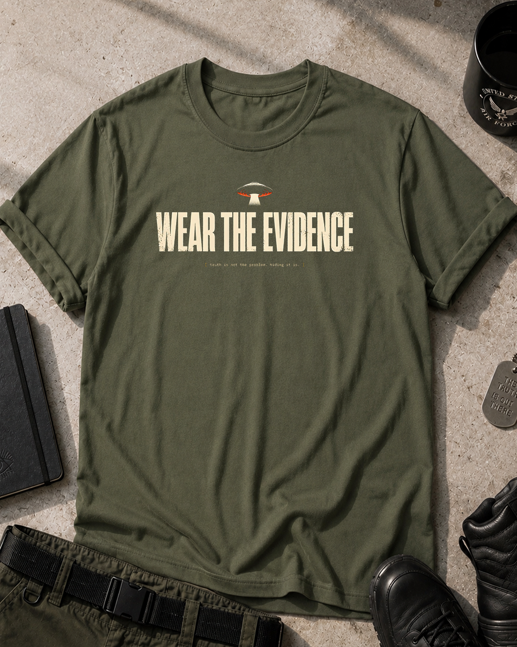 Wear The Evidence T-Shirt Printify