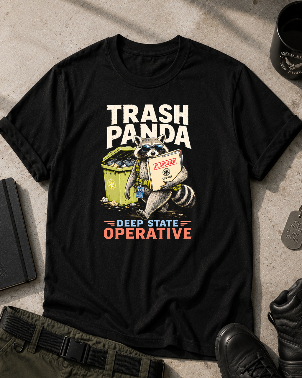 Trash Panda (Raccoon) T-Shirt Printify