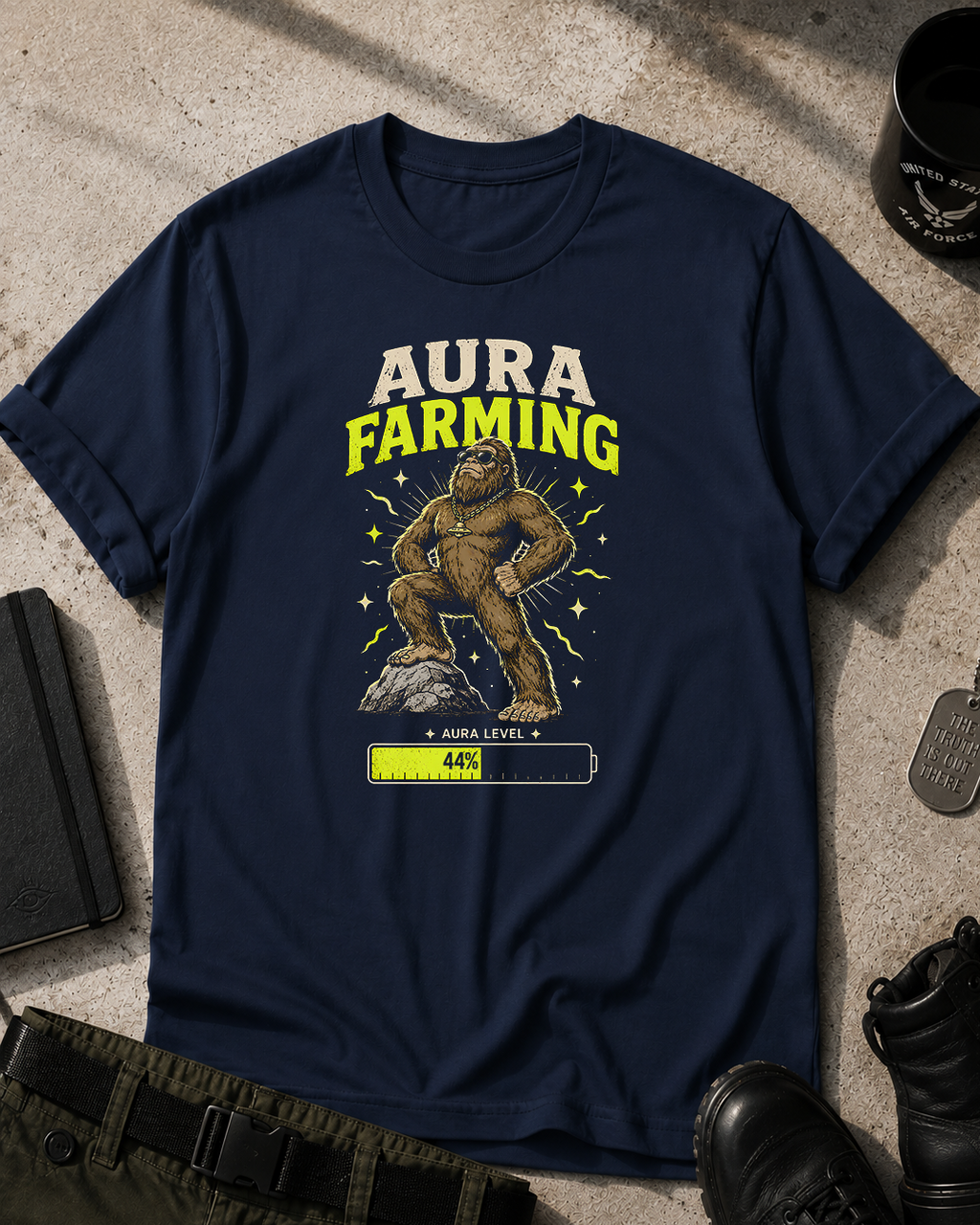 Bigfoot Aura Farming T-Shirt