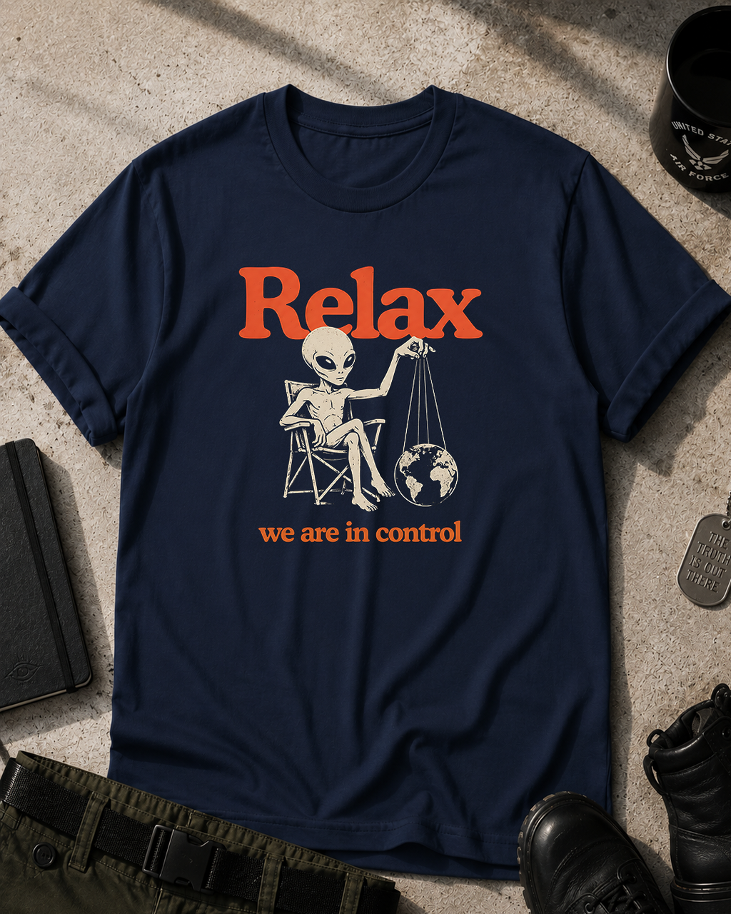 Alien 'Relax We Are In Control' T-Shirt