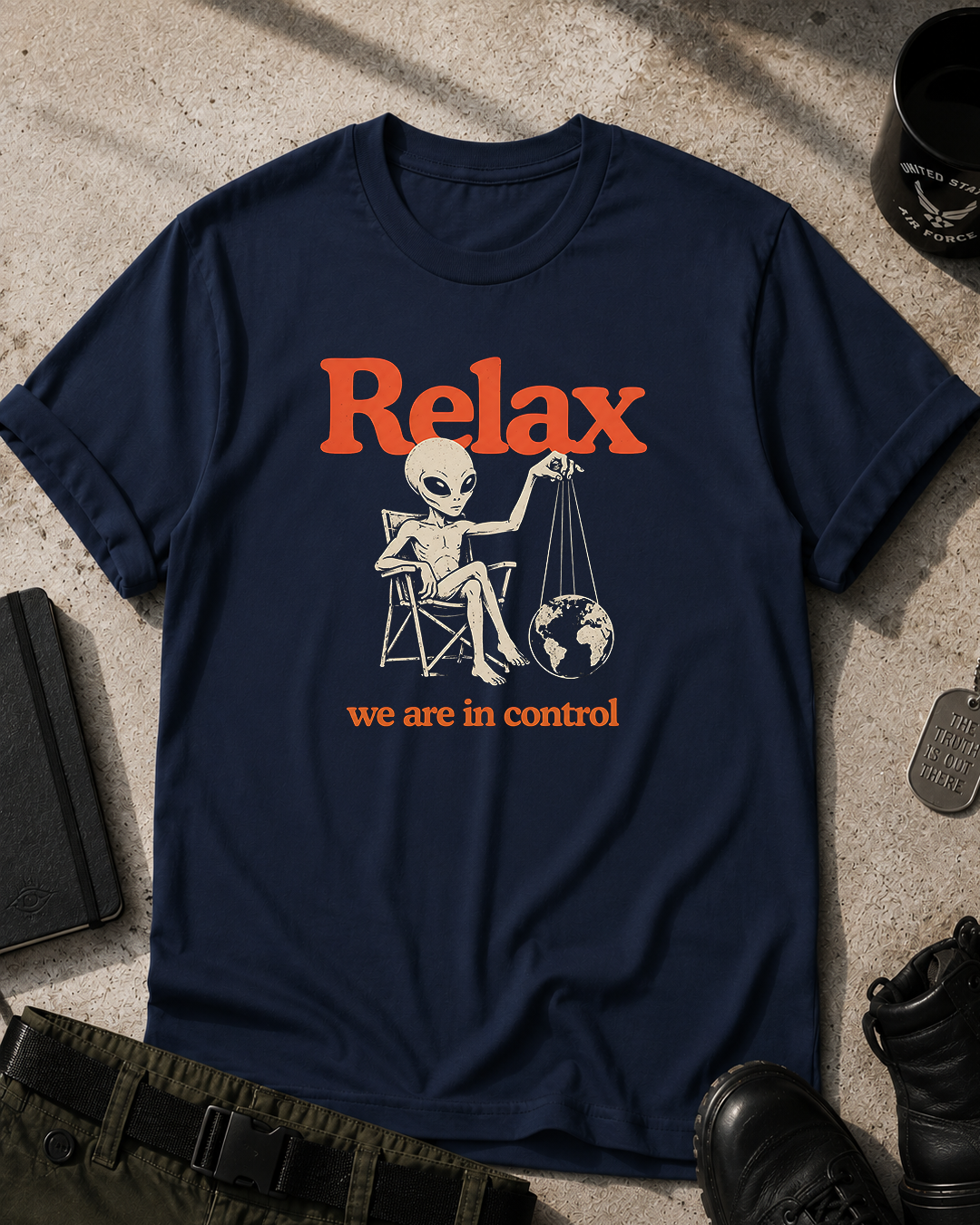 Alien 'Relax We Are In Control' T-Shirt