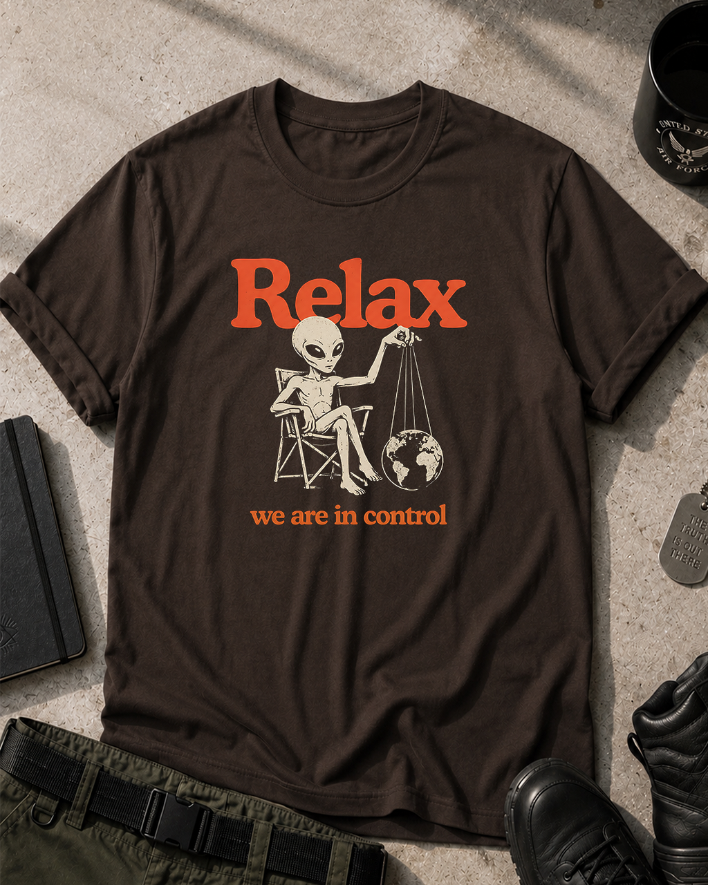 Alien 'Relax We Are In Control' T-Shirt