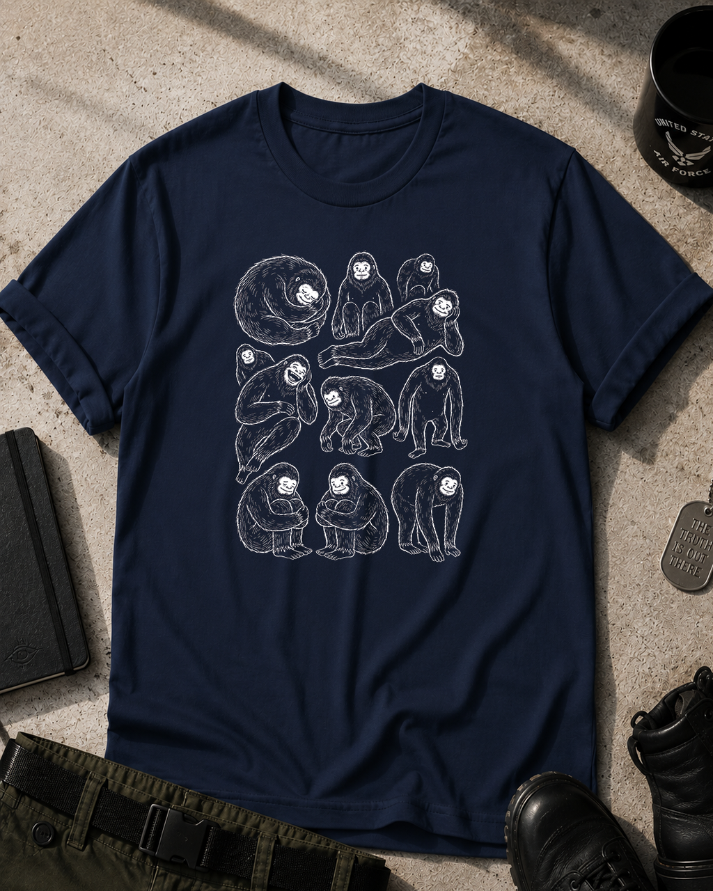 Bigfoot poses T-Shirt