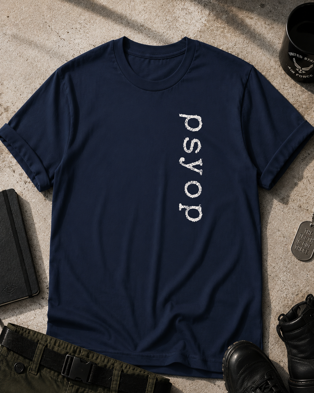Psyop Vertical Logo T‑Shirt