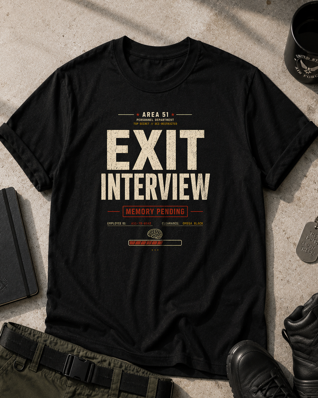 Area 51 'Exit Interview' T‑Shirt