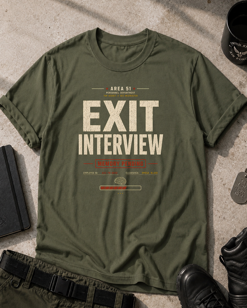 Area 51 'Exit Interview' T‑Shirt