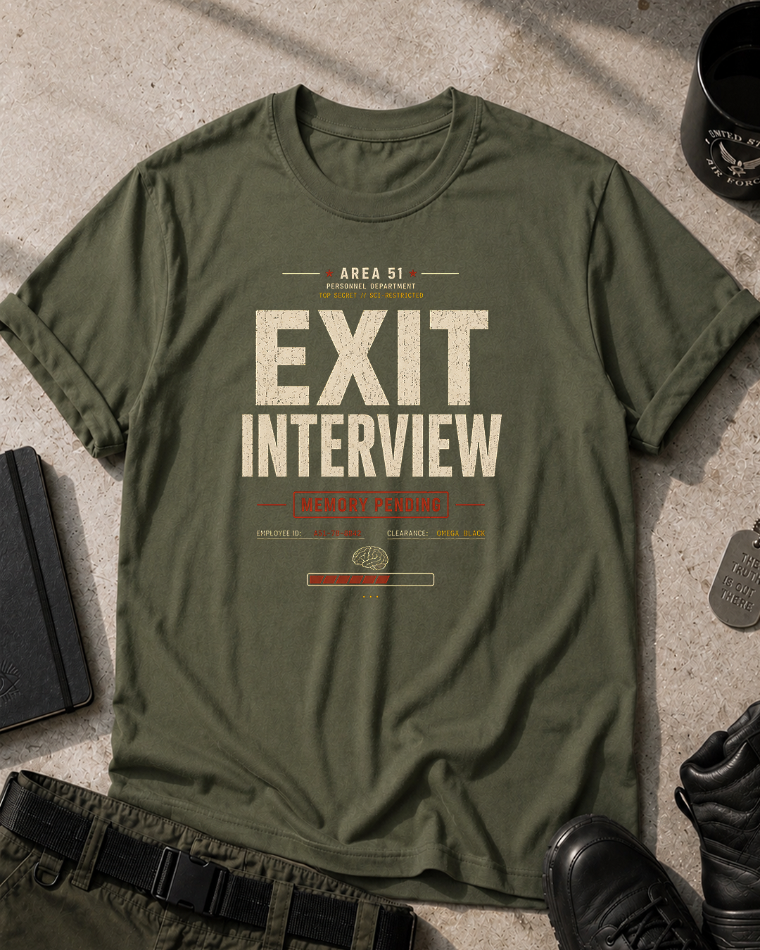 Area 51 'Exit Interview' T‑Shirt