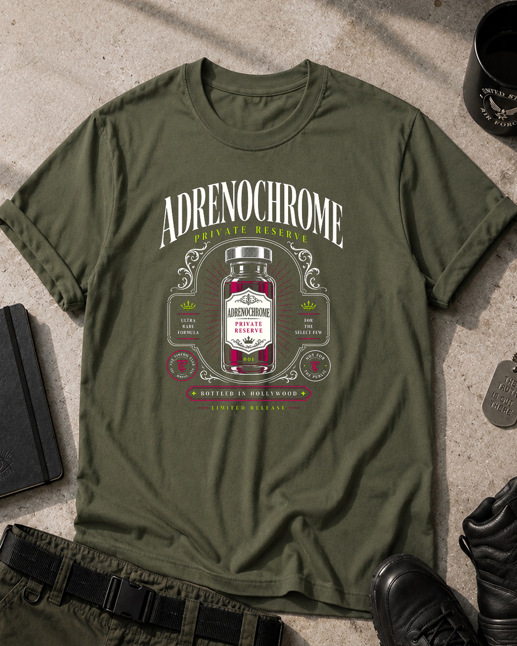 Adrenochrome Classic Graphic T-Shirt