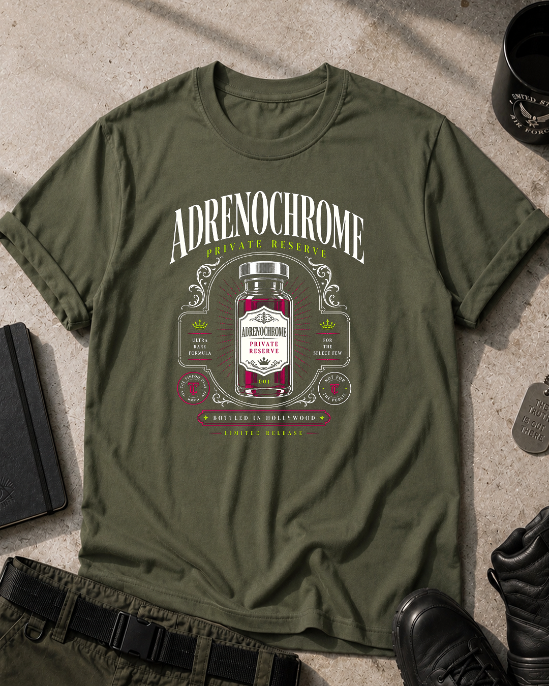 Adrenochrome Classic Graphic T-Shirt