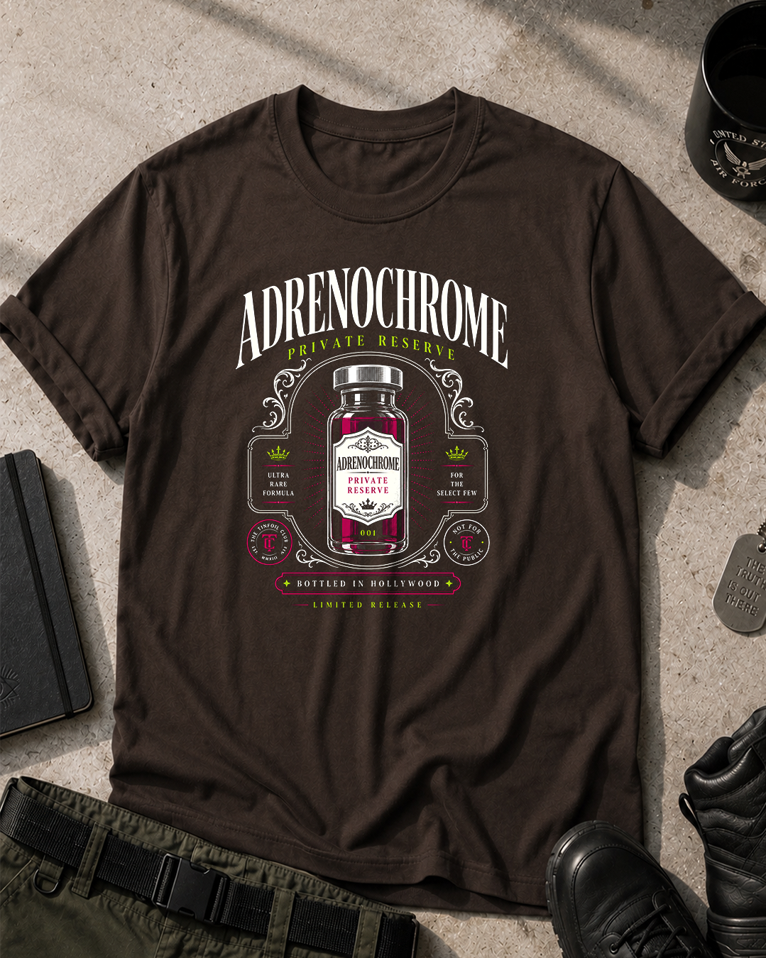 Adrenochrome Classic Graphic T-Shirt