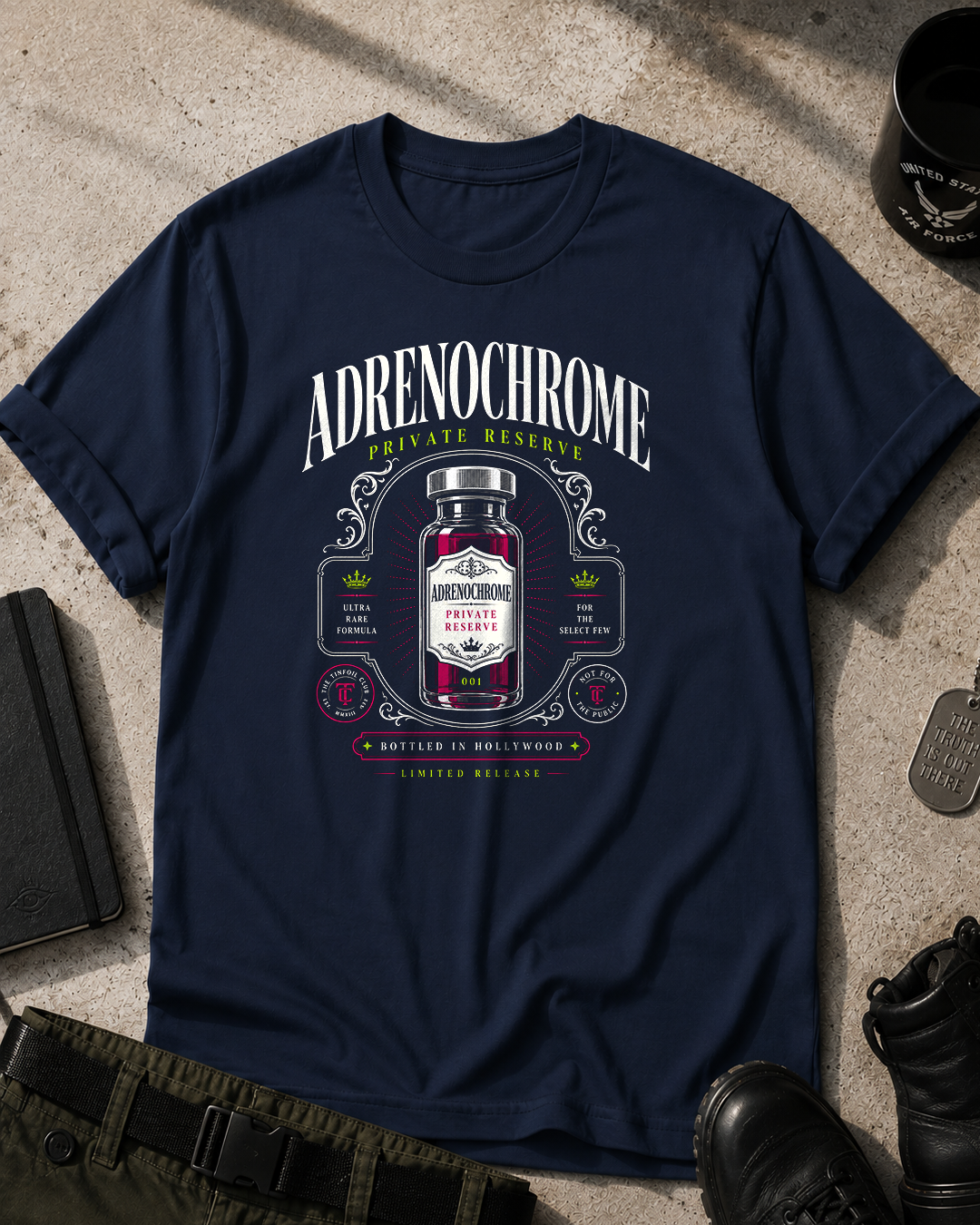 Adrenochrome Classic Graphic T-Shirt