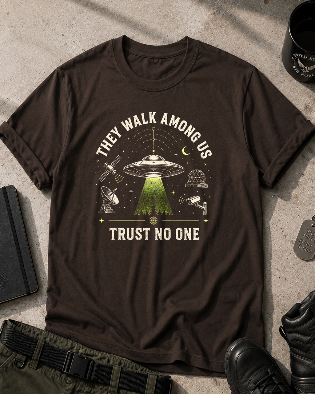 They Walk Among Us UFO T-Shirt