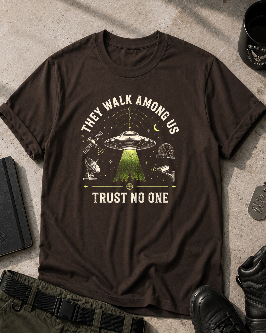 They Walk Among Us UFO T-Shirt