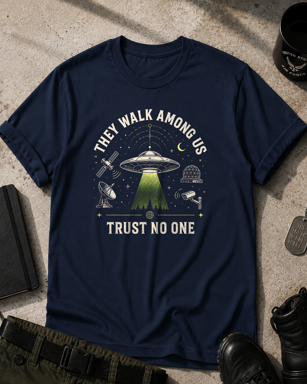 They Walk Among Us UFO T-Shirt