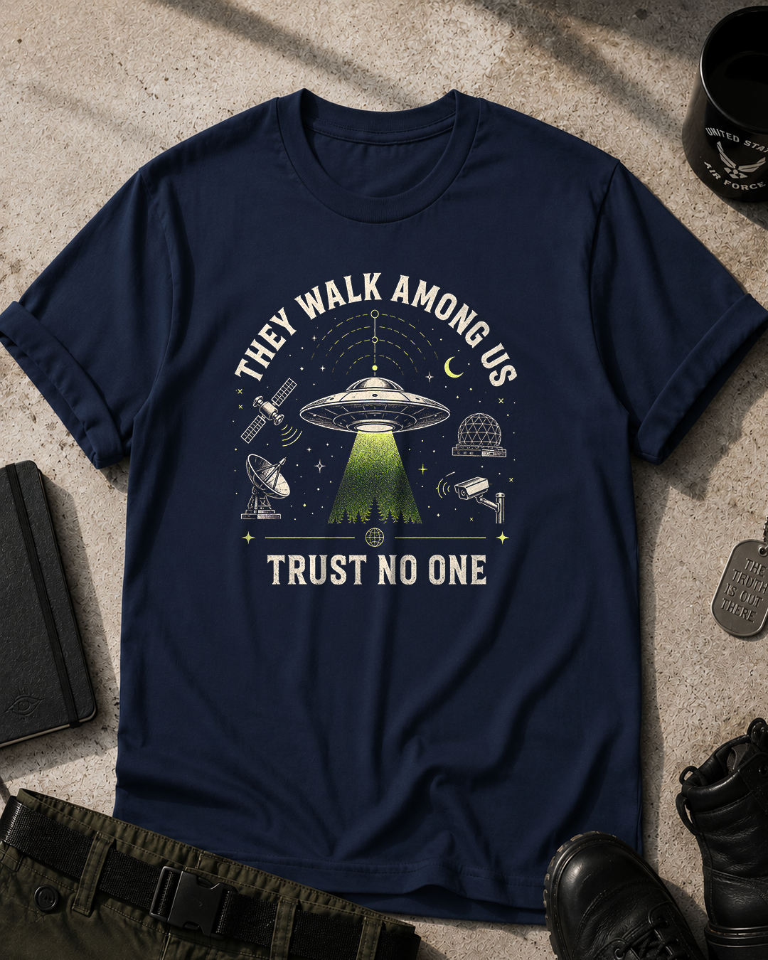 They Walk Among Us UFO T-Shirt