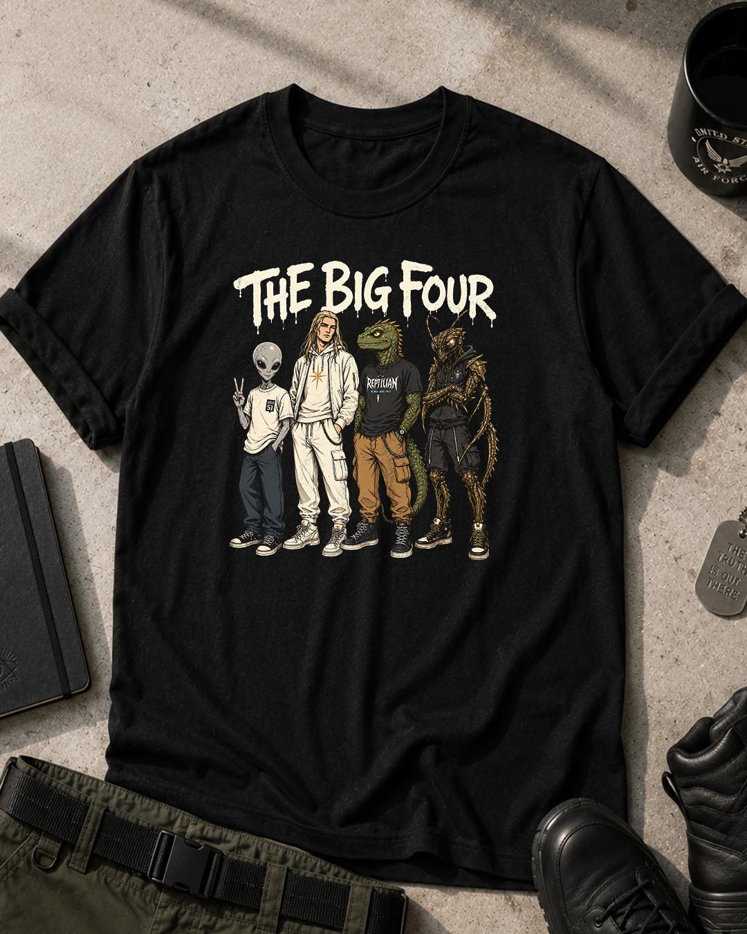 The Big Four Aliens T‑Shirt