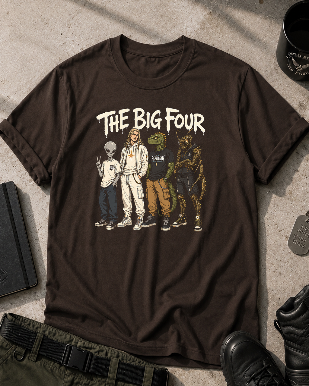 The Big Four Aliens T‑Shirt