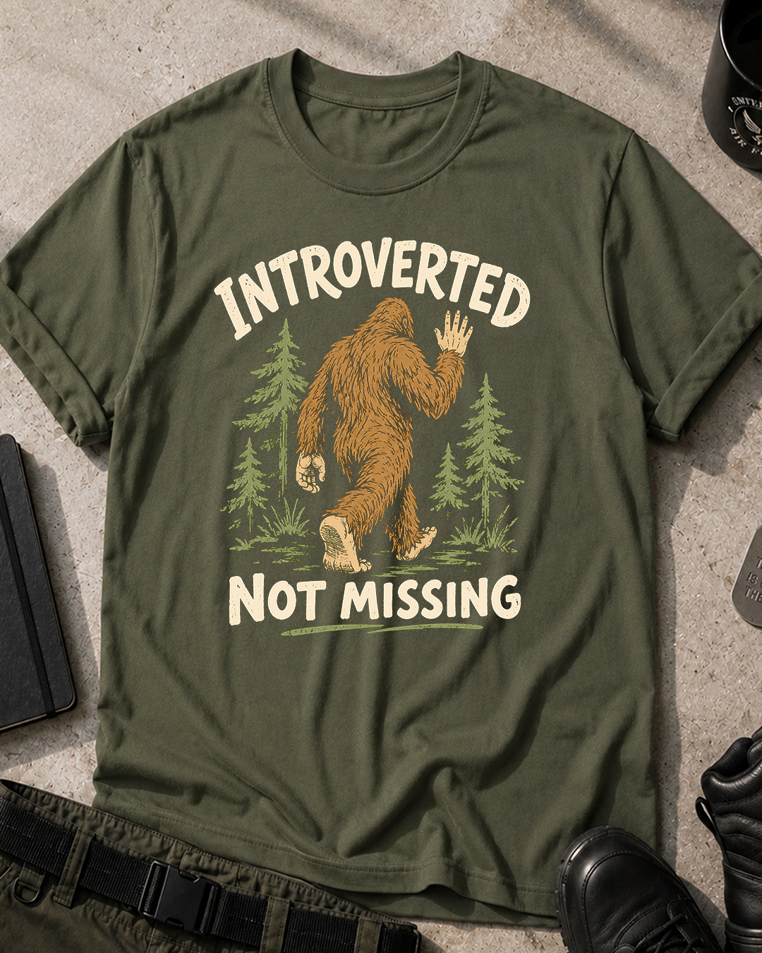 Introverted Bigfoot T-Shirt