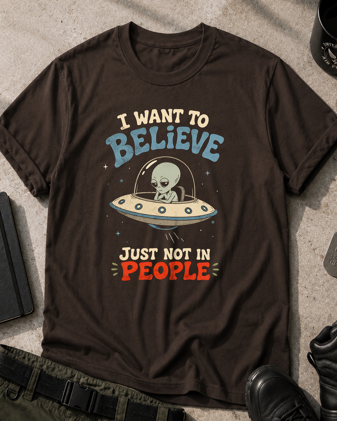 Alien Tee I want to Believe T-Shirt