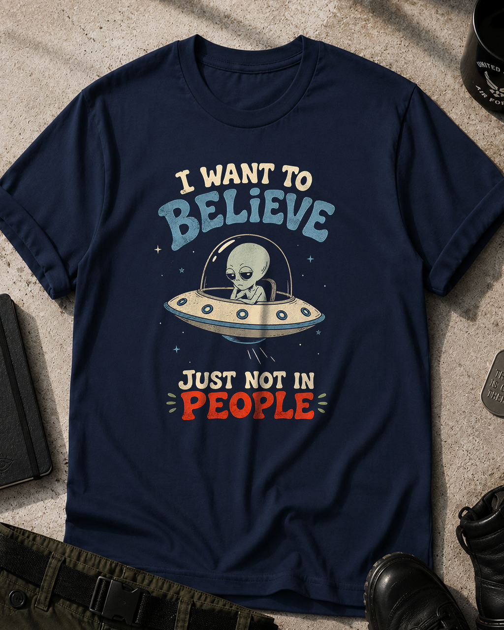Alien Tee I want to Believe T-Shirt