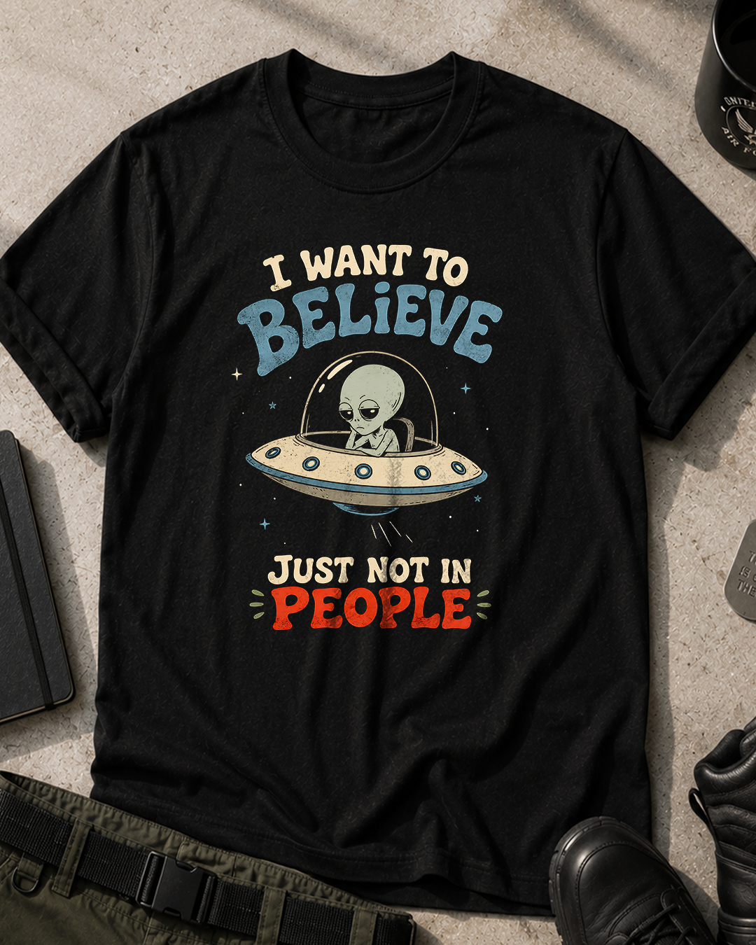 Alien Tee I want to Believe T-Shirt