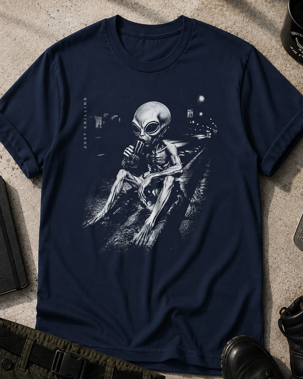 Alien Just Chillin T-Shirt