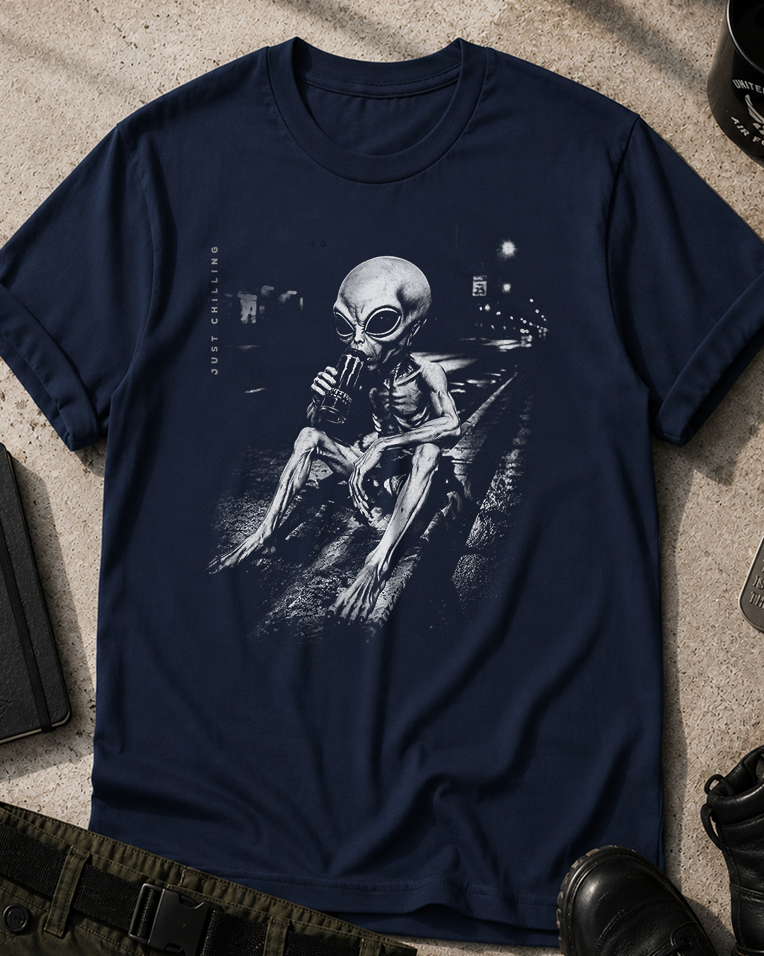 Alien Just Chillin T-Shirt