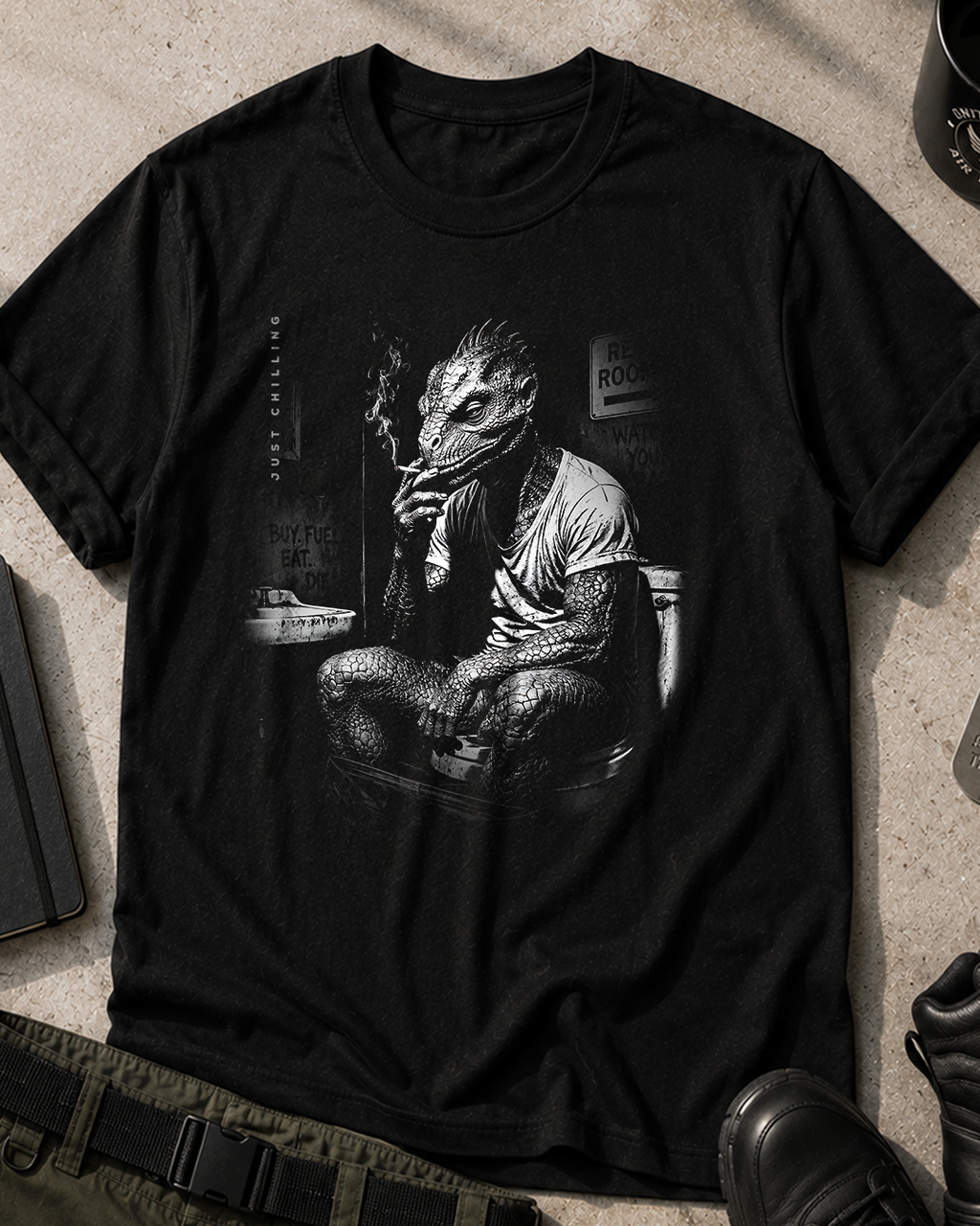 Reptilian Just Chillin T-Shirt